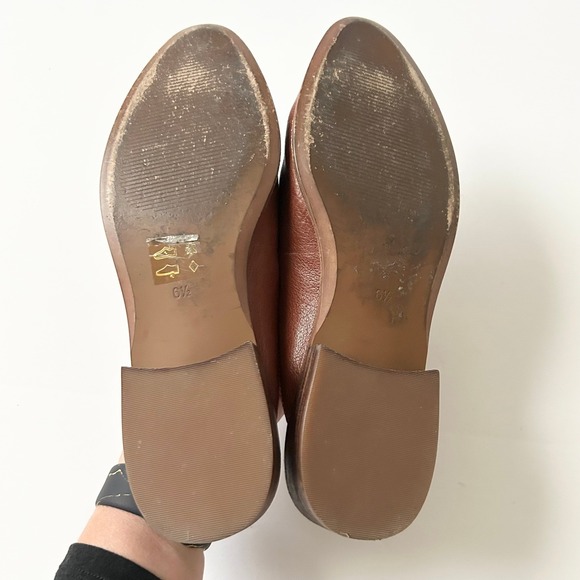 Madewell The Frances Loafer Mule Shoes in Burnished Mahogany Leather Size 6.5 - Picture 7 of 8